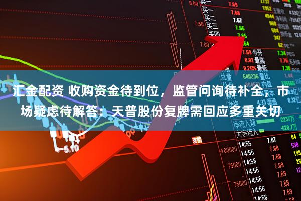 汇金配资 收购资金待到位，监管问询待补全，市场疑虑待解答：天普股份复牌需回应多重关切